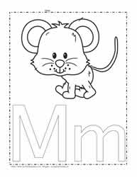 The Letter M Coloring Page